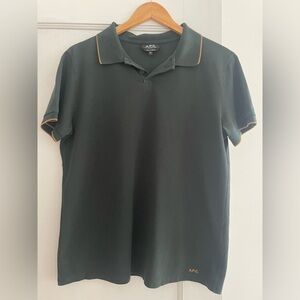 A.P.C. Hunter Green Cotton Polo Shirt (size M ~ Men’s)